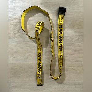 Off white industrial belt